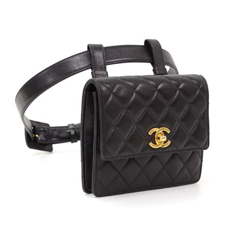 chanel vintage cosmetic bag|chanel vintage quilted waist bag.